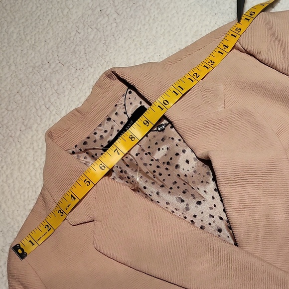 Zara Soft Lightweight Textured Coat Peacoat / Sz XS / Dull salmon / pinkish - Picture 13 of 17